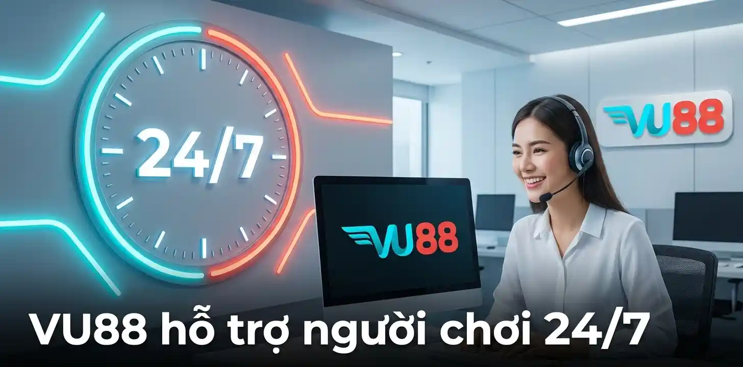 VU88 hỗ trợ người chơi 24/7